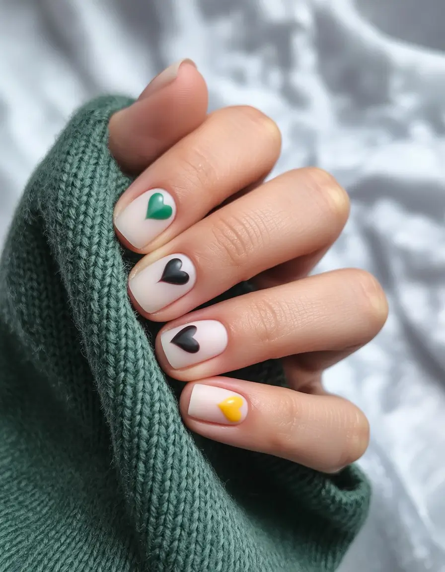 september-nails-color-ideas-2025+Playful-Hearts-in-Moody-Fall-Tones