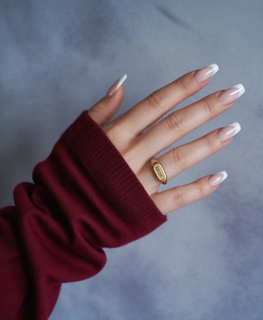 Fall-French-nails-French-Tips-But-Sharper