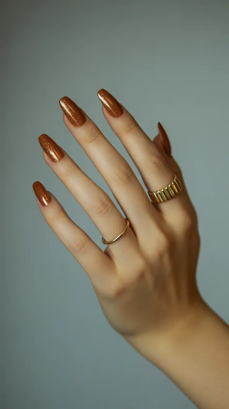 Fall-simple-nails-Spiced-Caramel-Sparkle