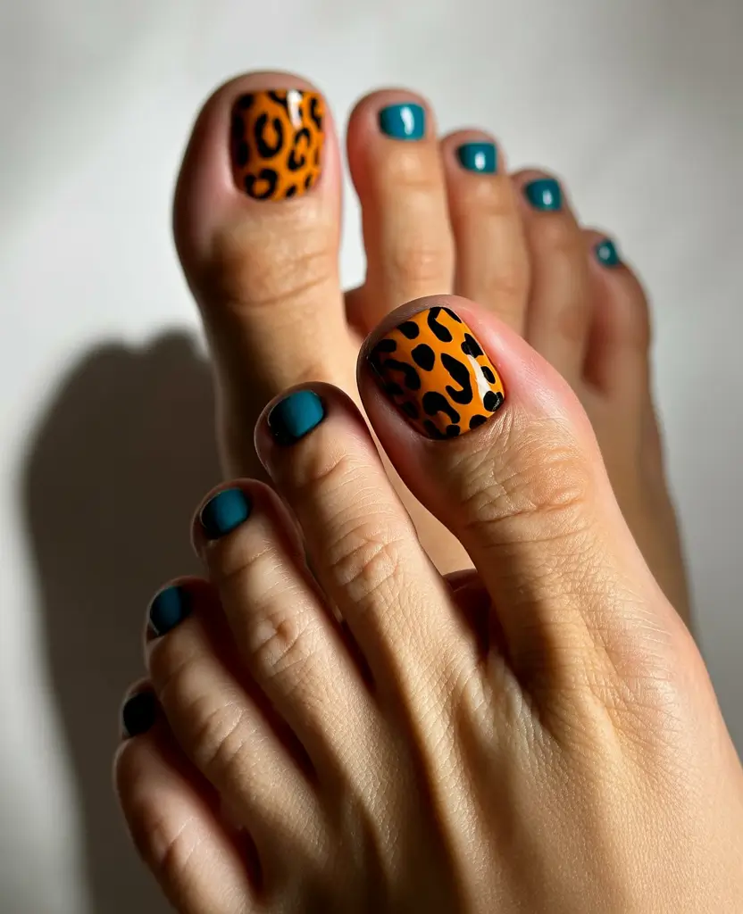 September toe nails ideas 2025 Leopard Lounge