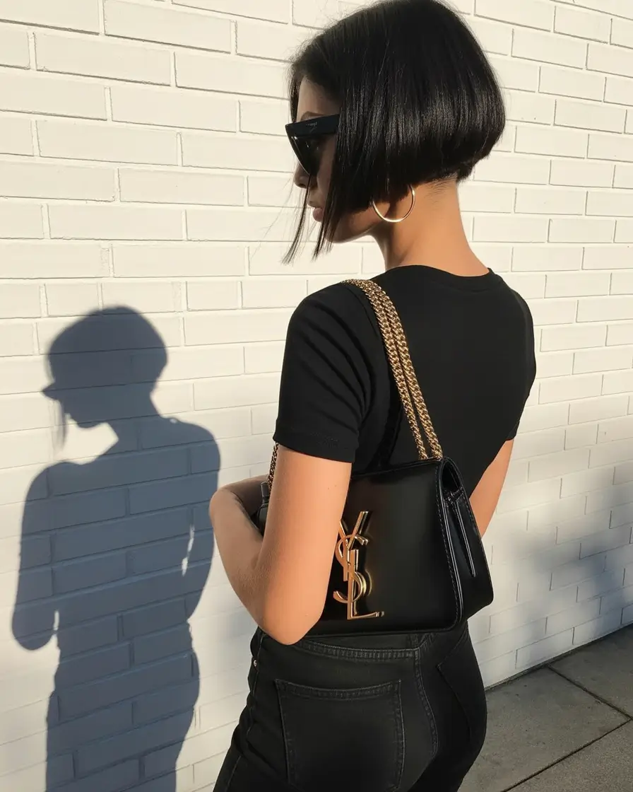 Fall short haircut Sculpted Undercut Bob with a Sleek Back Line