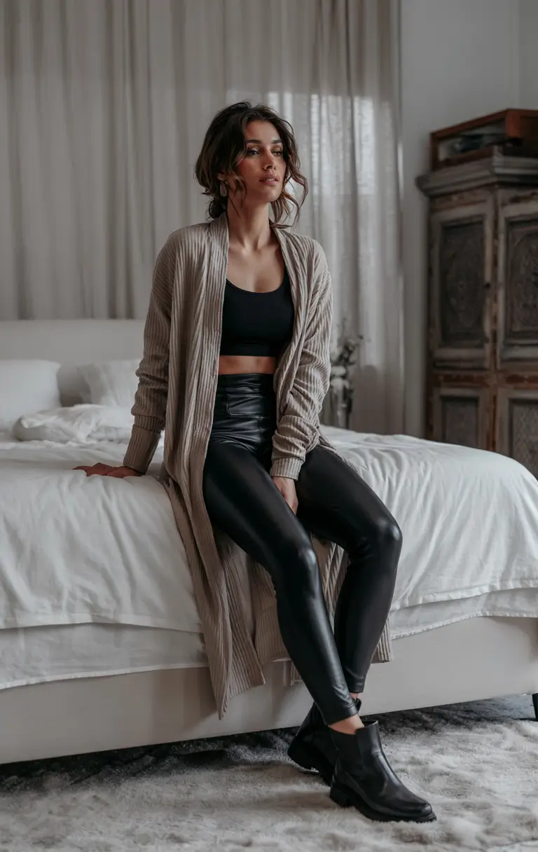 simple casual fall outfits Cozy Luxe: From Couch to Coffee Run