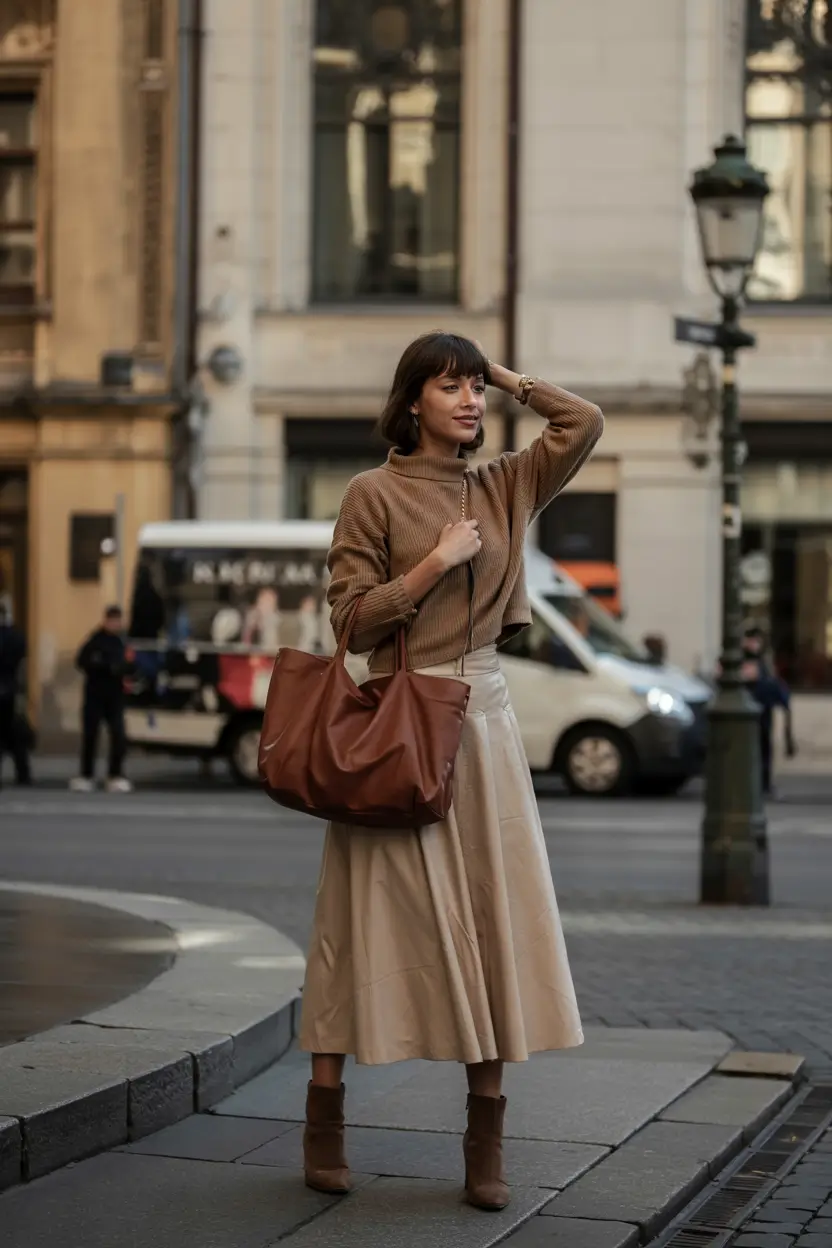 simple casual fall outfits Muted Elegance for City Days