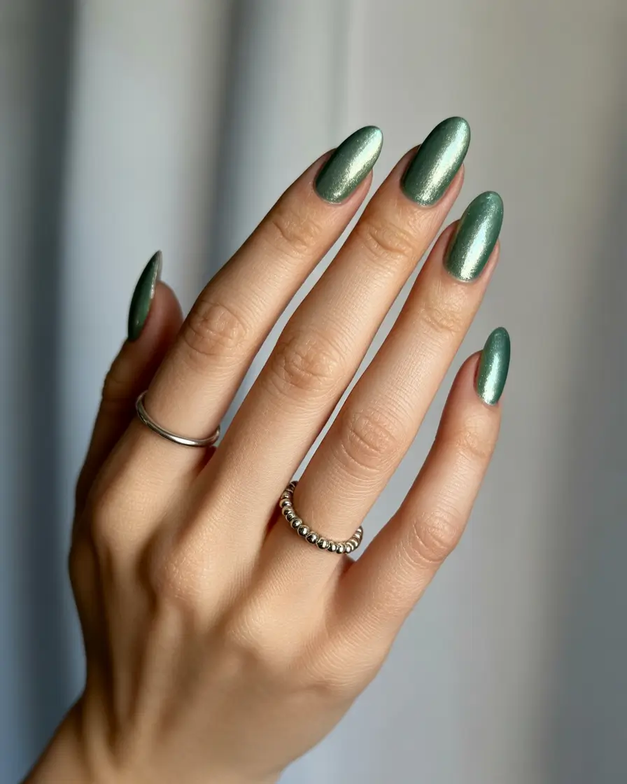 fall-gel-nails-minted-metallic-softness
