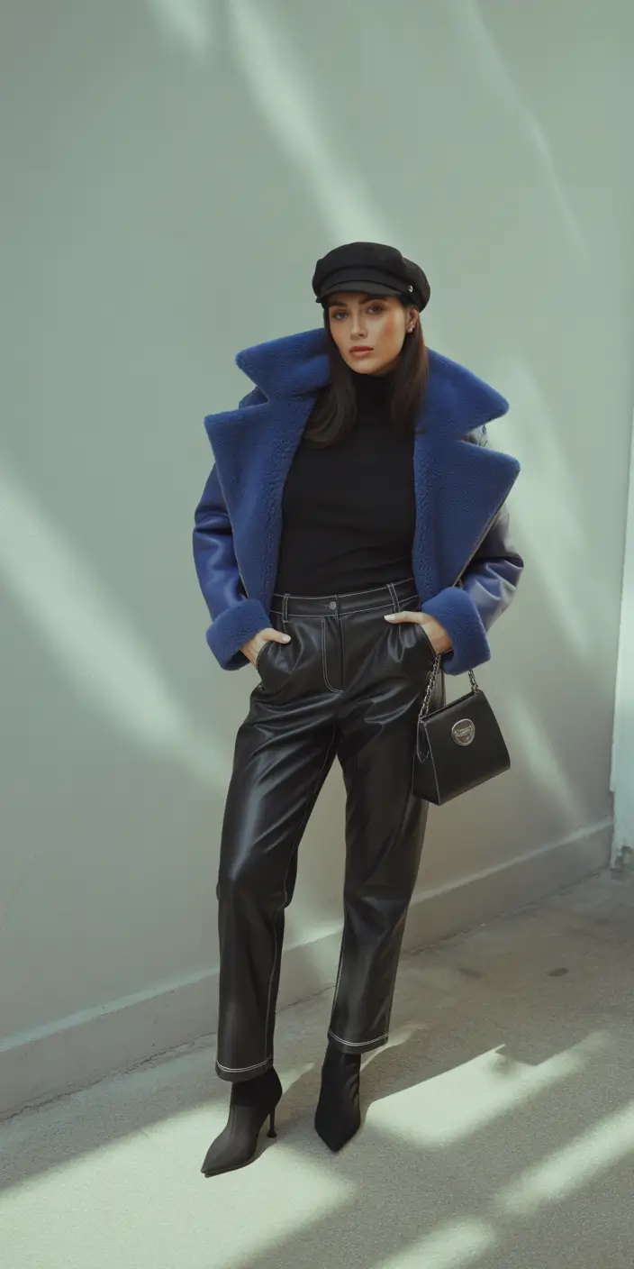 NYC fall outfits Structured Edge Meets Luxe Texture