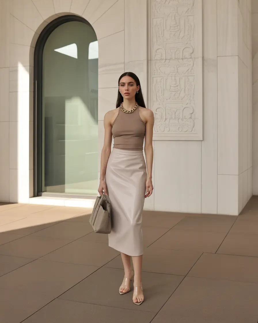 warm fall outfits ideas 2025+Minimalism Meets Skin-Tone Harmony