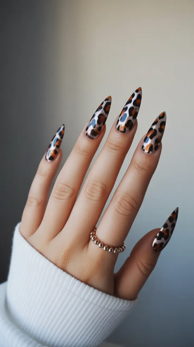2025 Fall Chrome Nails Wild Chrome Safari