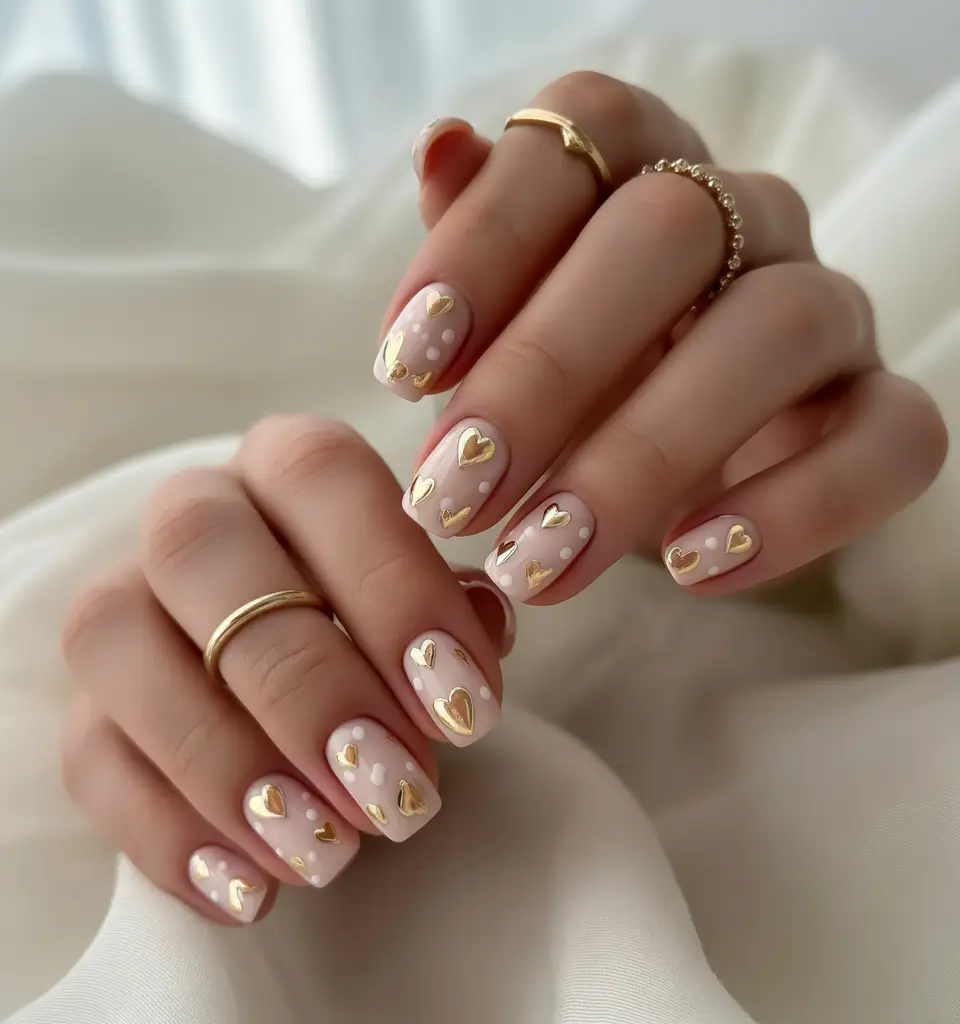 fall-wedding-nails-Golden-Hearts-&-Whispers-of-Romance