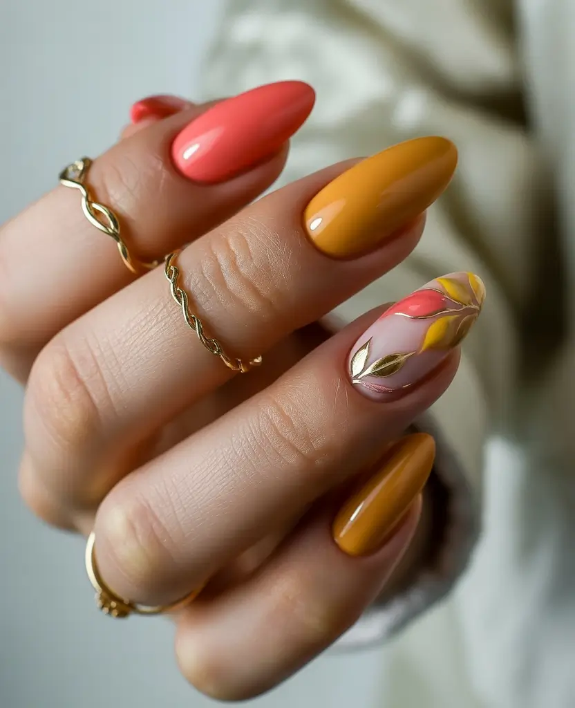 Autumn Nail Color Ideas 2025 Harvest Glow Meets Modern Art