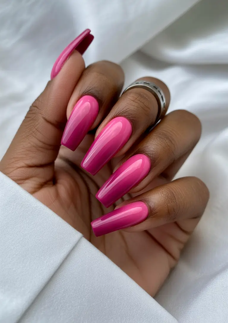 Best Fall Nail Colors for Brown Skin 2025 Vibrant Fuchsia Glow
