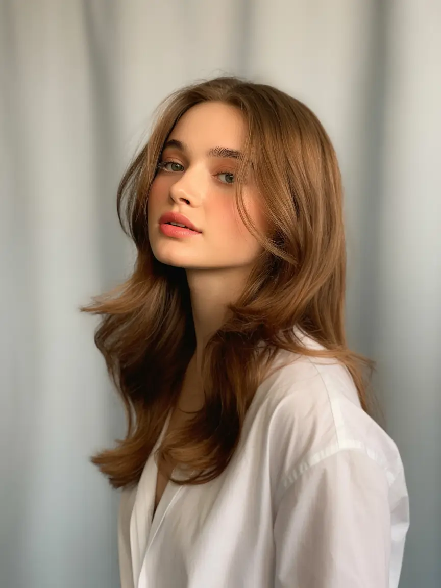 Chestnut brown fall hair color 2025 Effortless Natural Glam