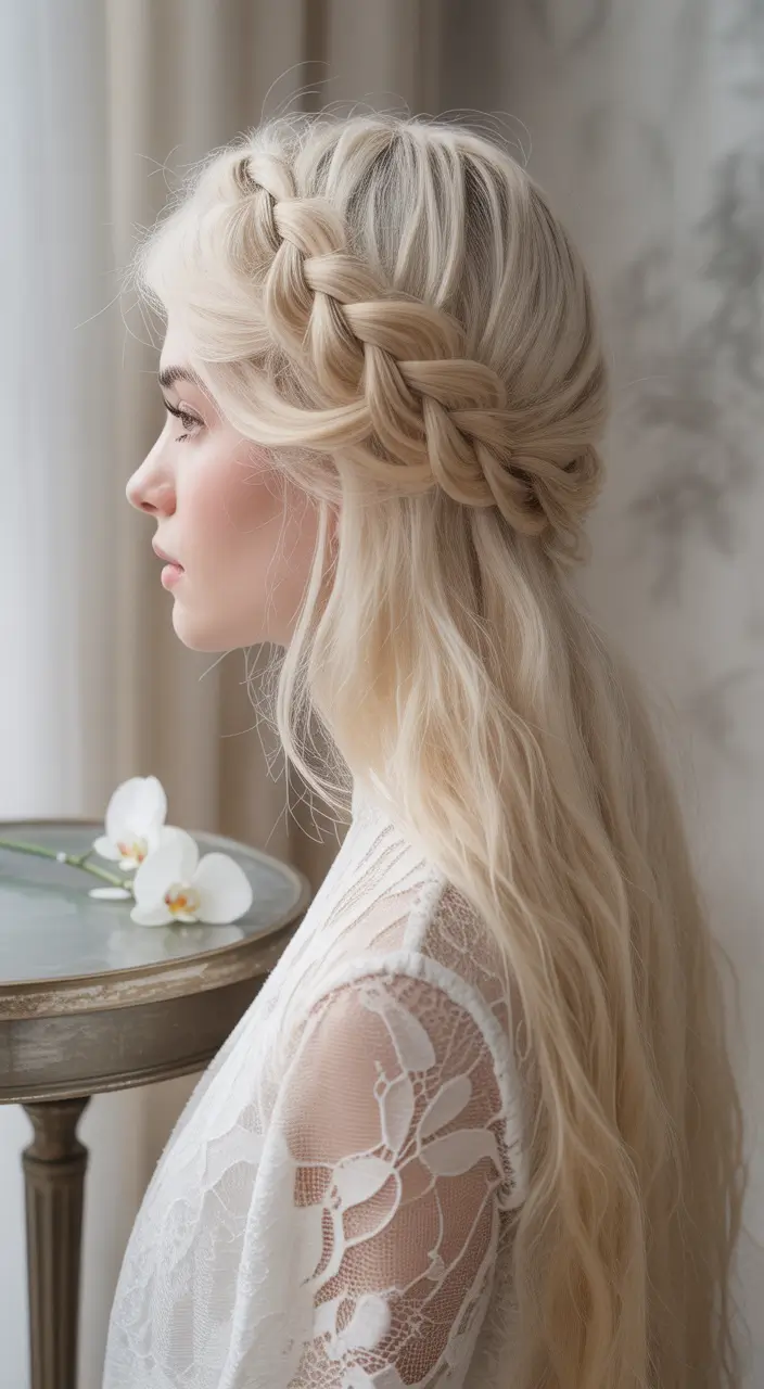 easy fall hairstyles 2025 Side-Swept Loose Braid