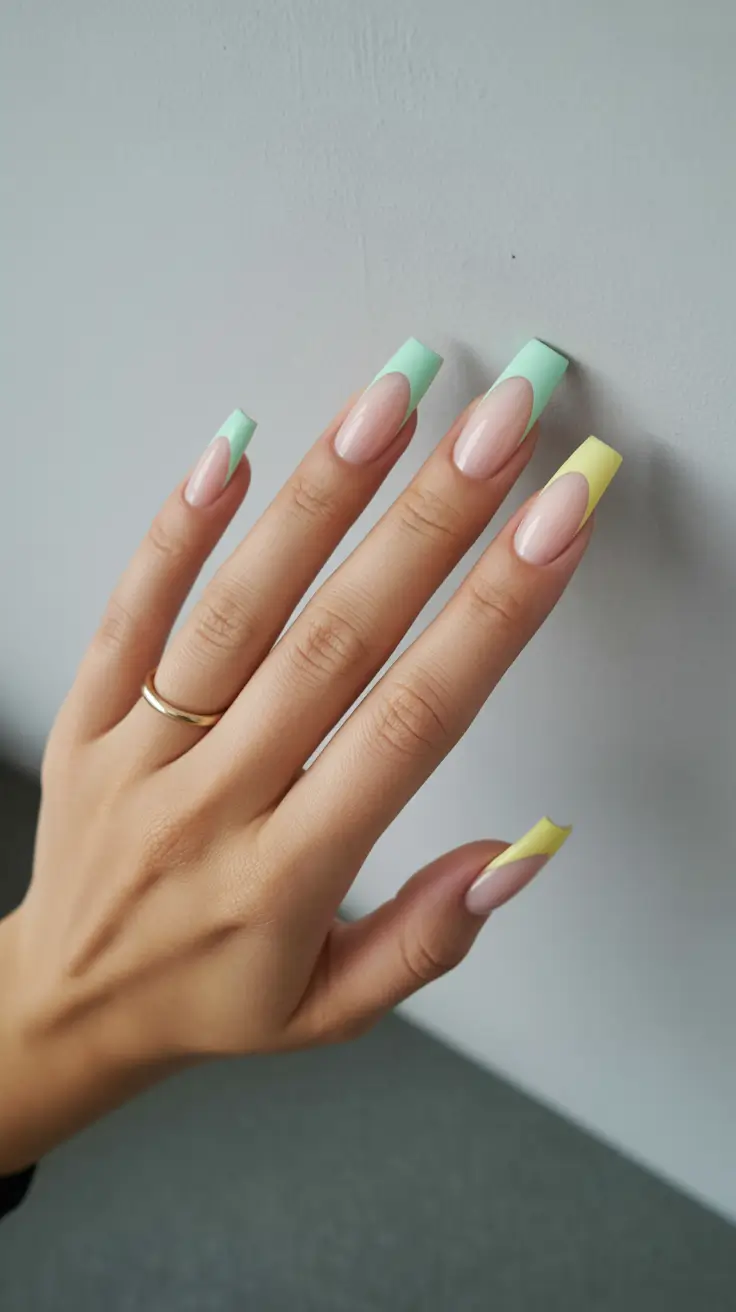 Fall 2025 Ballerina Nails Pastel Duo for a Soft Seasonal Shift