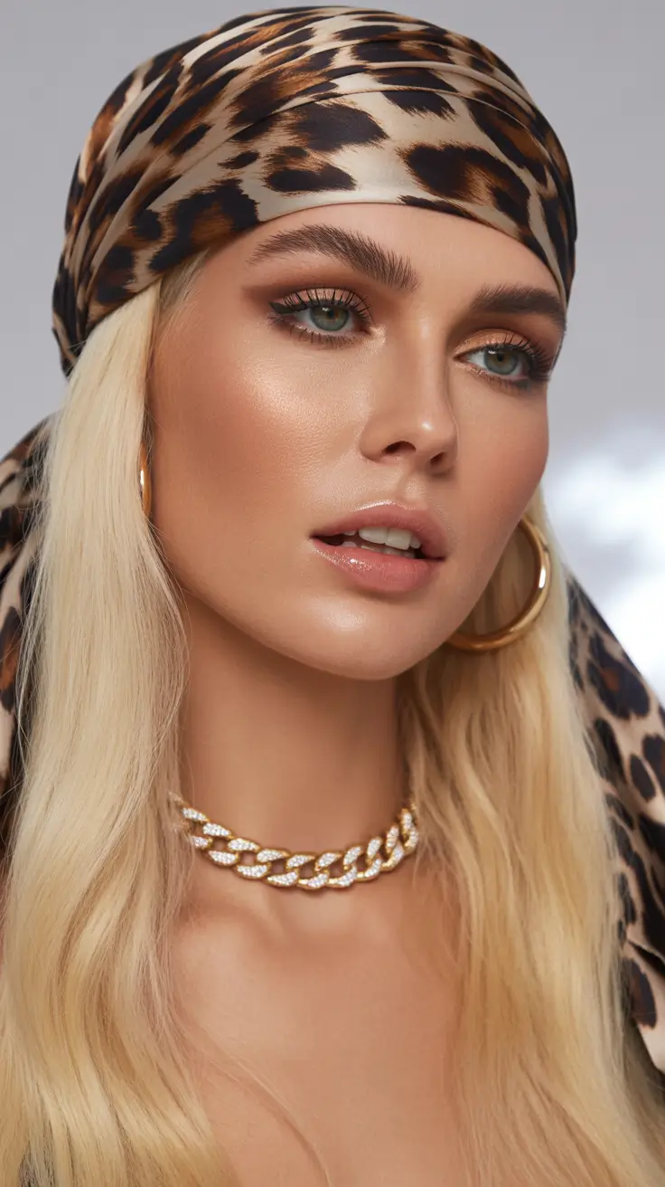 fall-hairstyles-and-colors-2025-Scarf-Wrapped-Waves