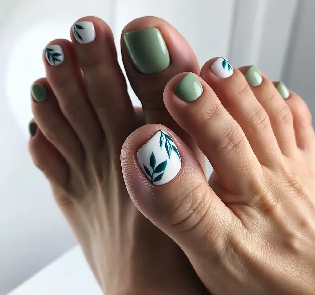 Autumn Design Earthy Green with Botanical Minimalism