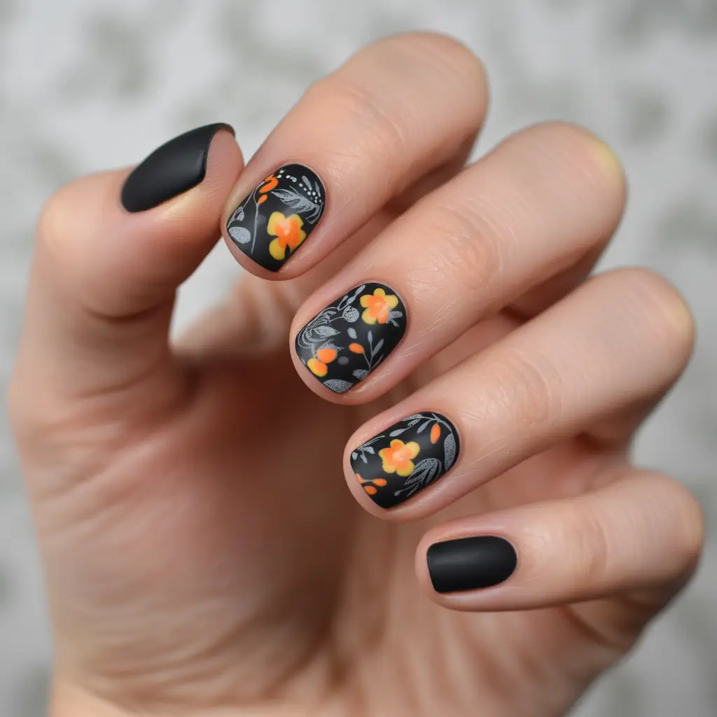 Fall Nail Art Designs 2025 Velvet Garden Nights