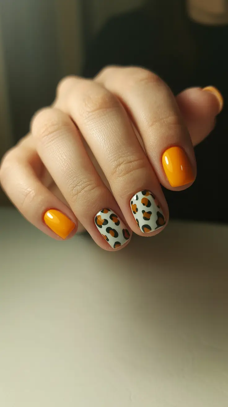 Fall Nail Colors for Fair Skin 2025 – Golden Leopard Meets Mustard