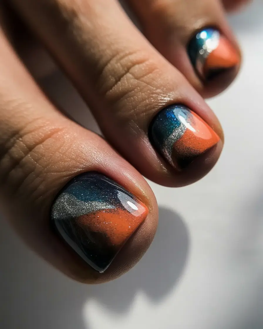 Fall pedicure colors Autumn Horizon Gradient