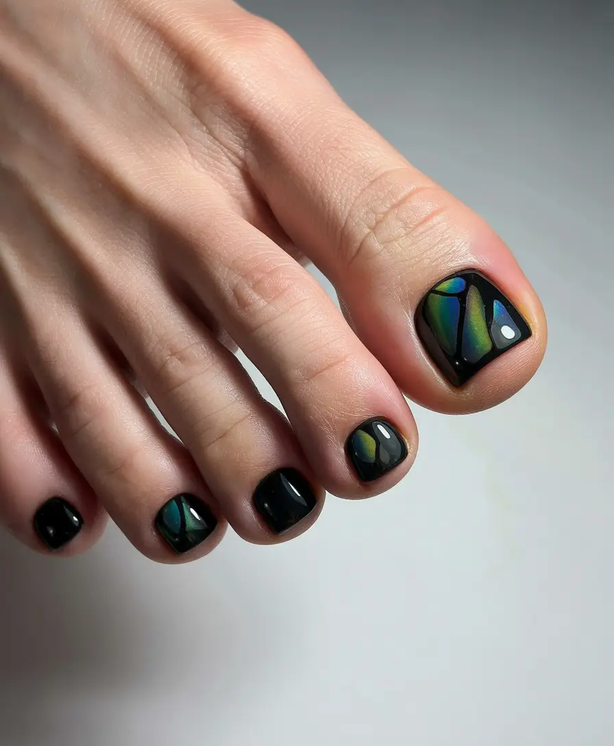 Fall pedicure colors Opal Glow Stained Glass