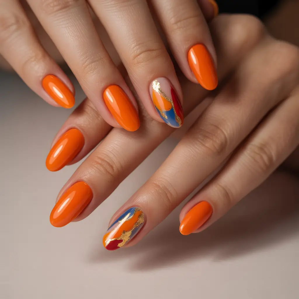 Latest Fall 2025 Nail Trends Modern Citrus Energy