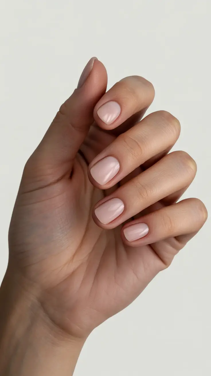Neutral Fall Nail Designs 2025 Soft Nude Simplicity