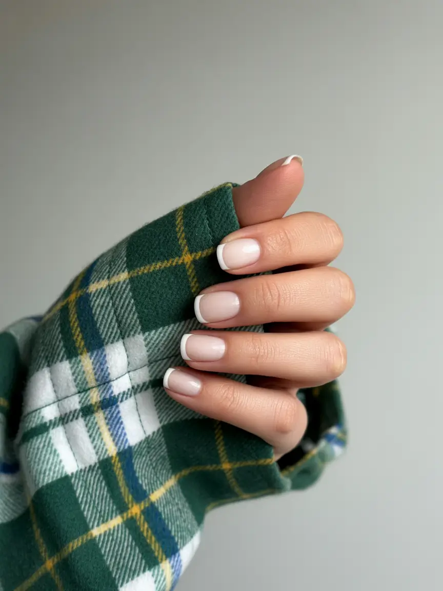 Neutral Fall Nail Designs 2025 Classic French Revival