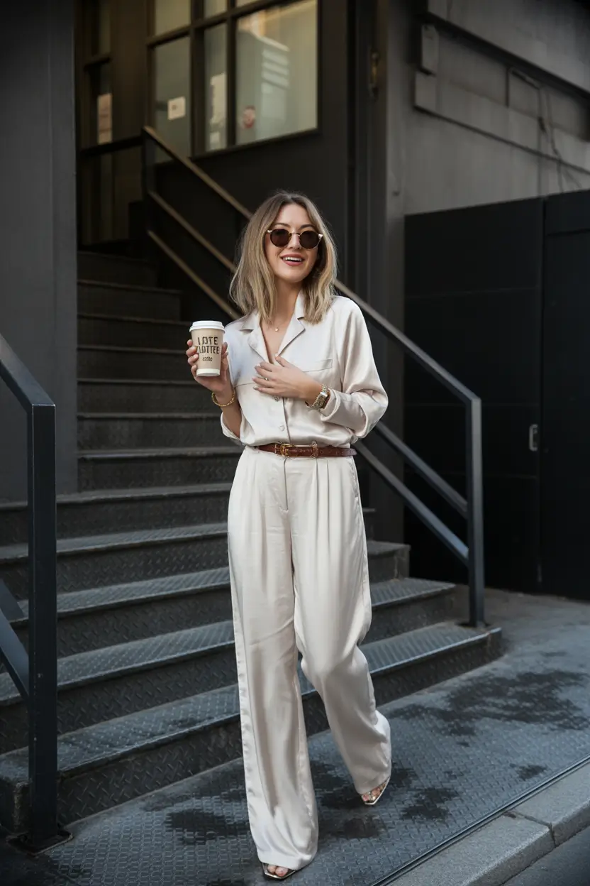 October outfits 2025 Silky Ease with Everyday Luxe