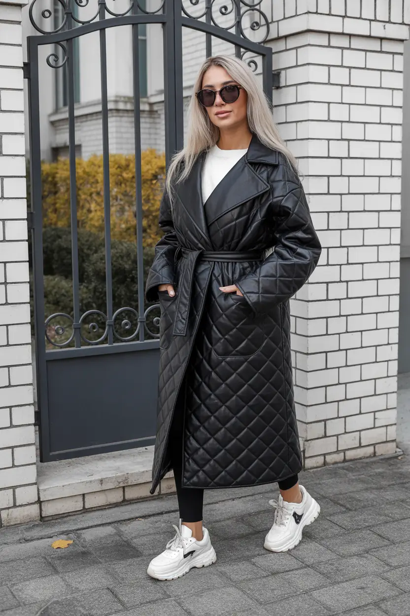 October outfits 2025 Quilted Leather Chic