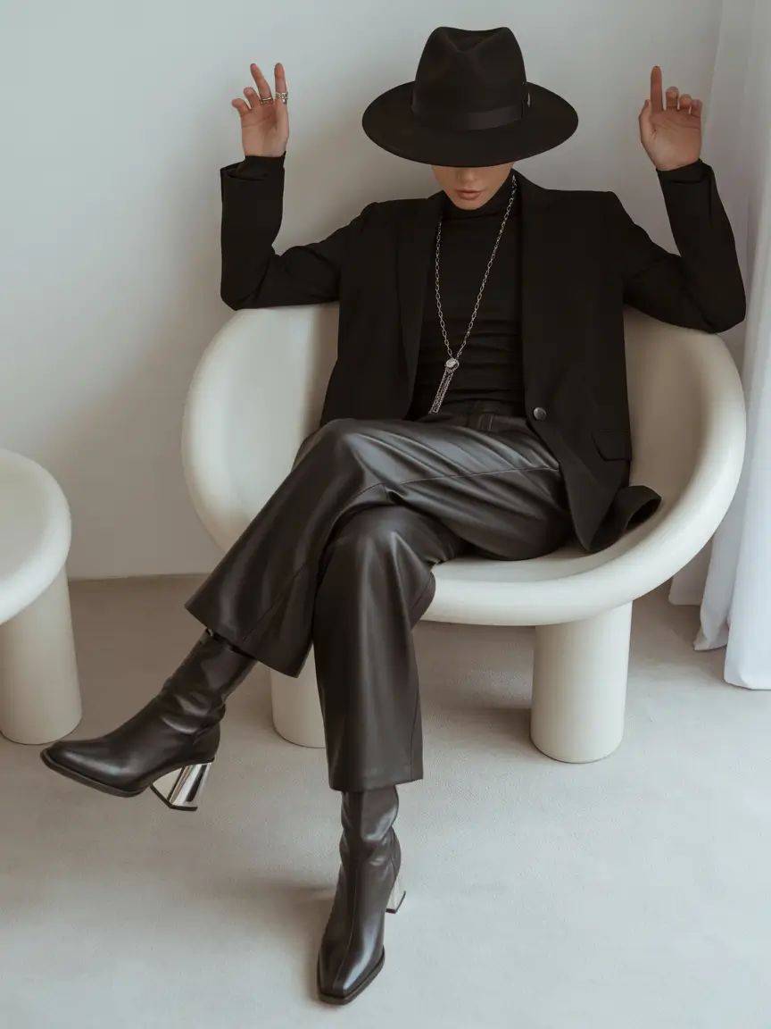 October outfits 2025 Dark Allure with a Modern Edge