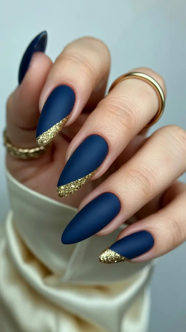 Midnight Blue with Golden Spark