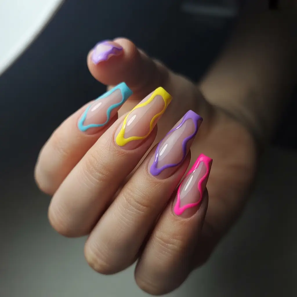 fall-coffin-nail-Retro-Jelly-Color-Pop