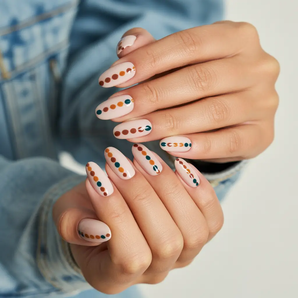 fall-nails-art-ideas-2025-fall-dotwork-pattern