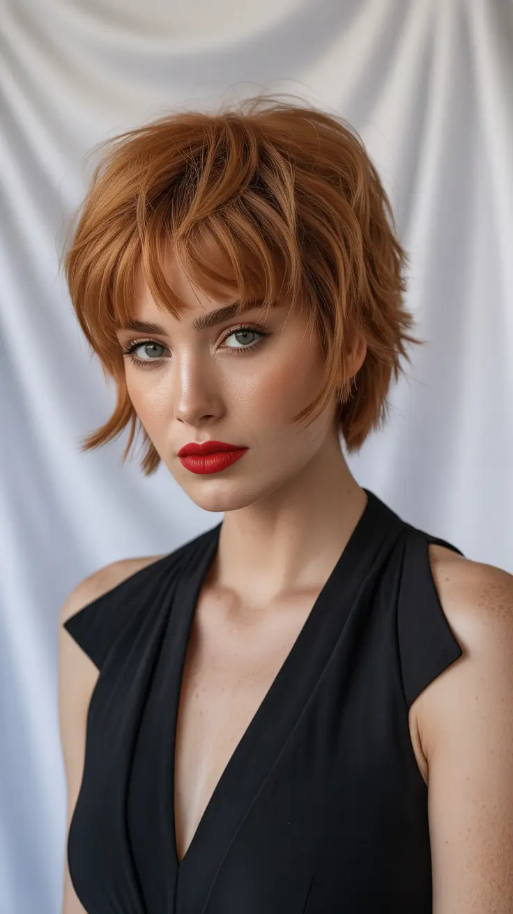 fall and winter haircuts 2025 Textured Micro Wolf Cut