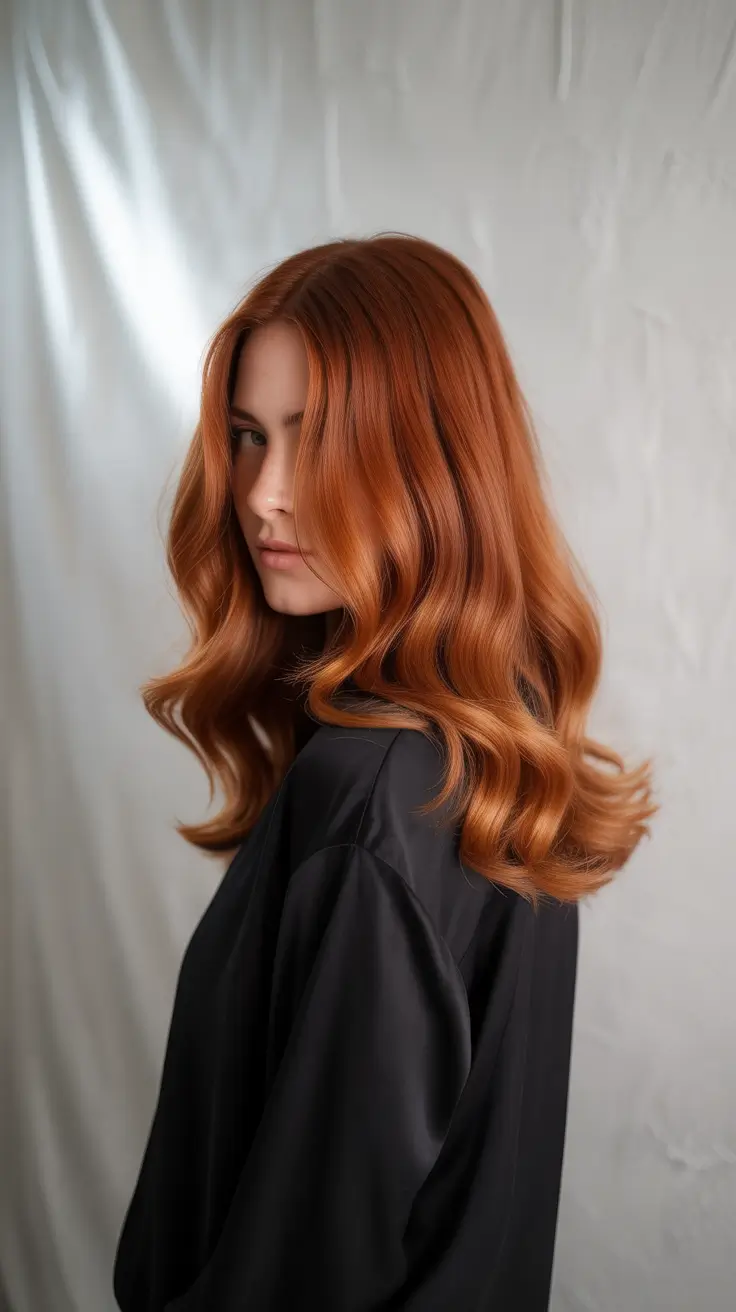 winter haircuts and colors 2025-2026 Copper Waves