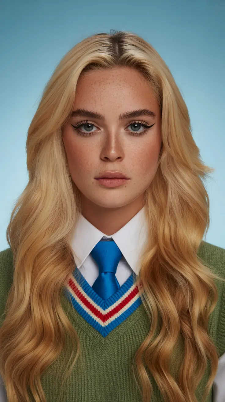 winter haircuts and colors 2025-2026 Butterfly Layers Blonde