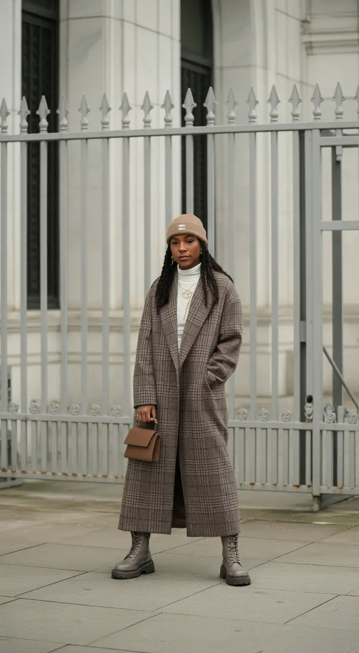 winter outfits blackgirl 2025-2026 Tailored and Unbothered in Earth Tones
