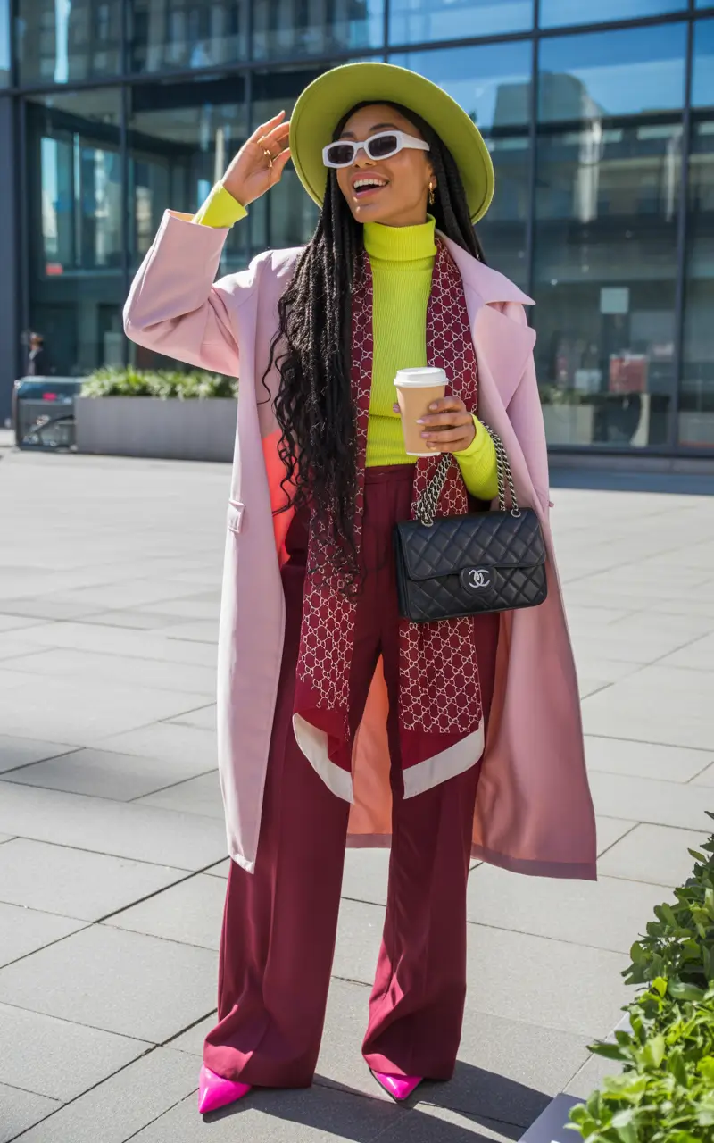 winter outfits blackgirl 2025-2026 Color Theory Professor Vibes
