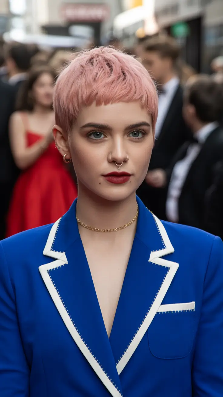 winter pixie haircuts 2025-2026 Rose Quartz Confidence