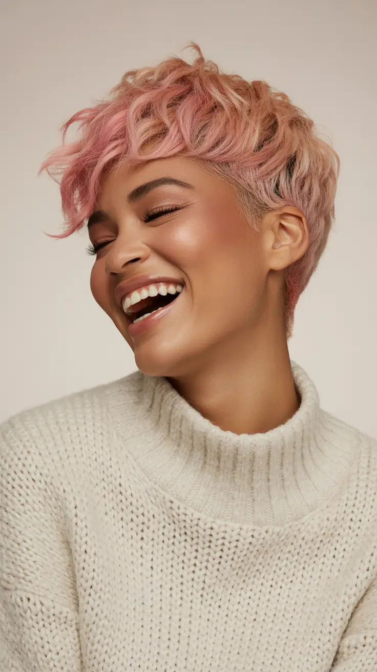 winter pixie haircuts 2025-2026 Playful Rose Pixie