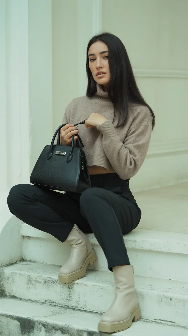 casual winter outfits 2025-2026 Muted Neutrals with an Urban Twist