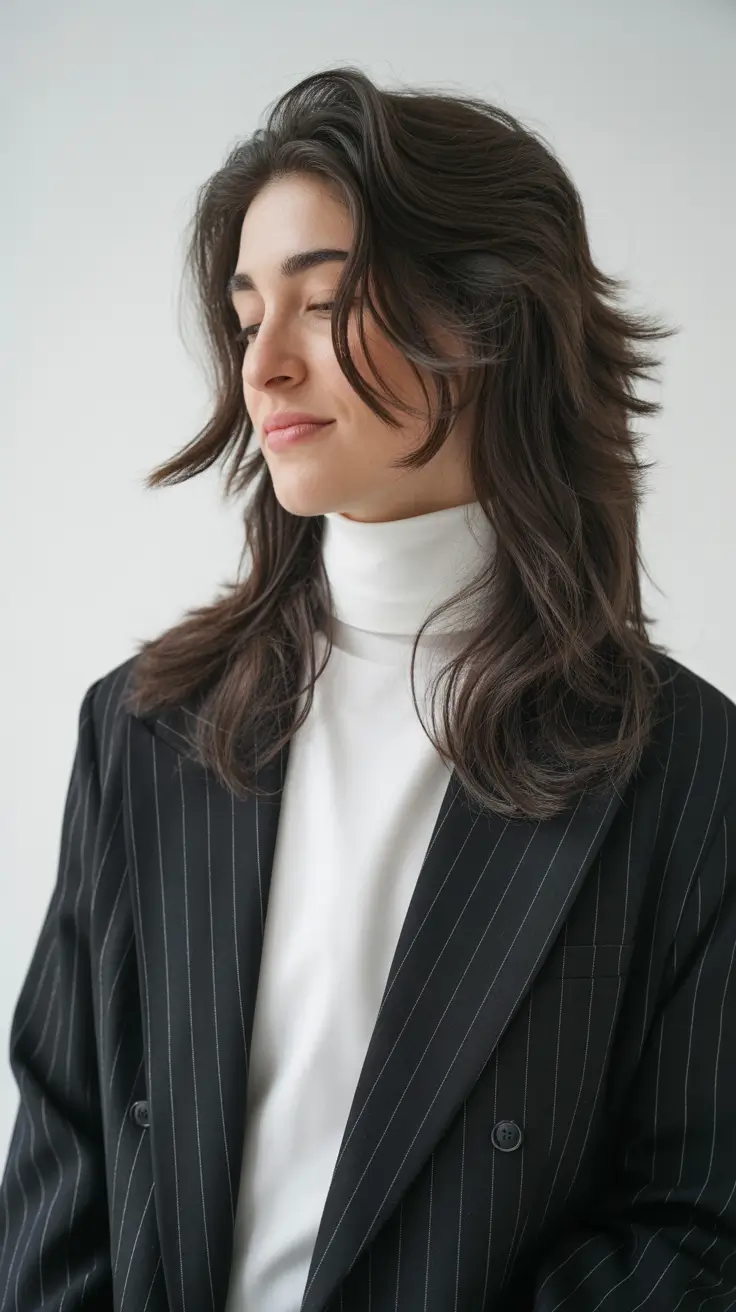 cute winter haircuts 2025-2026 Modern Shag with Effortless Layers