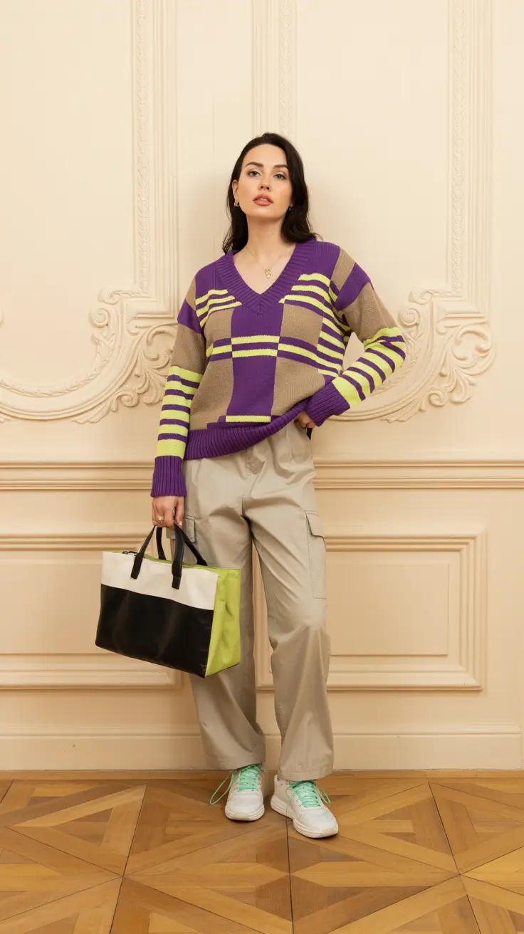 cute winter outfits 2025-2026 Playful Sweater Statement