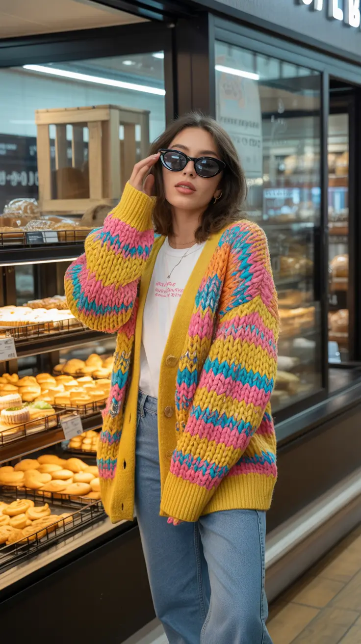 cute winter outfits 2025-2026 Chunky Knit Joy