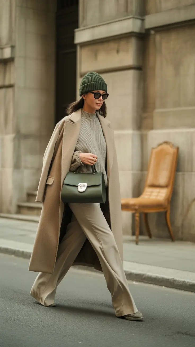 cute winter outfits 2025-2026 Neutral Chic Layers