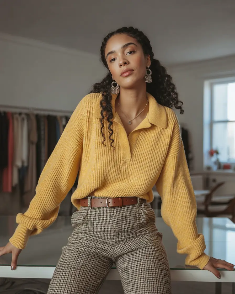 early winter outfits 2025 Mustard & Tweed Harmony