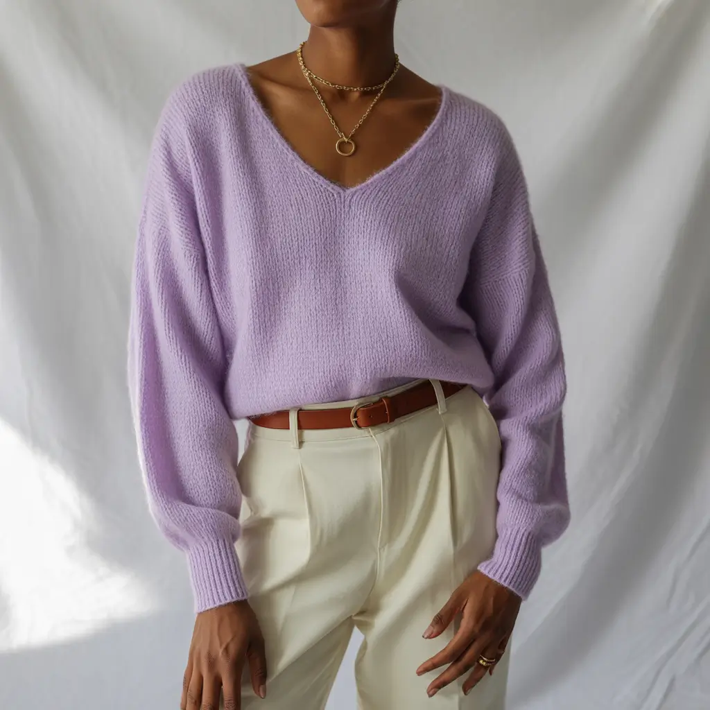 early winter outfits 2025 Lavender Luxe for Office Inspiration