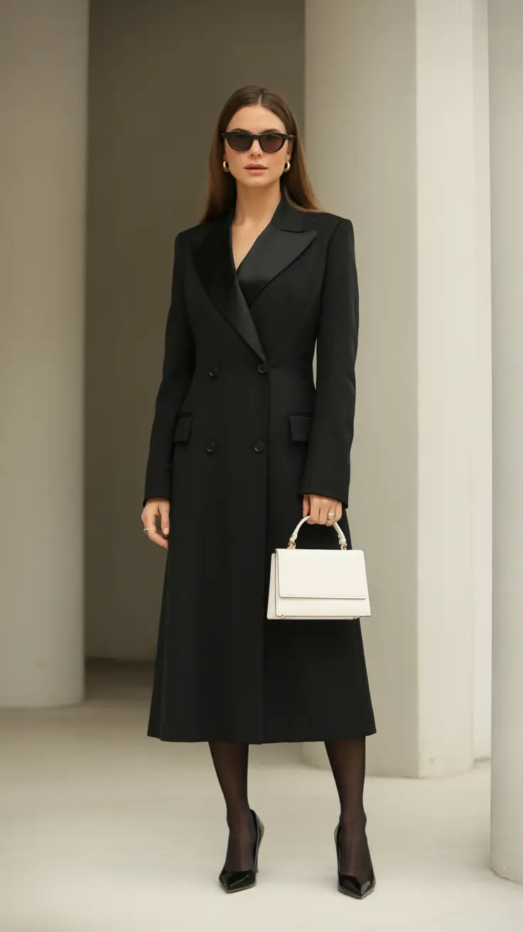 classy winter outfits 2025-2026 Timeless Black Sophistication