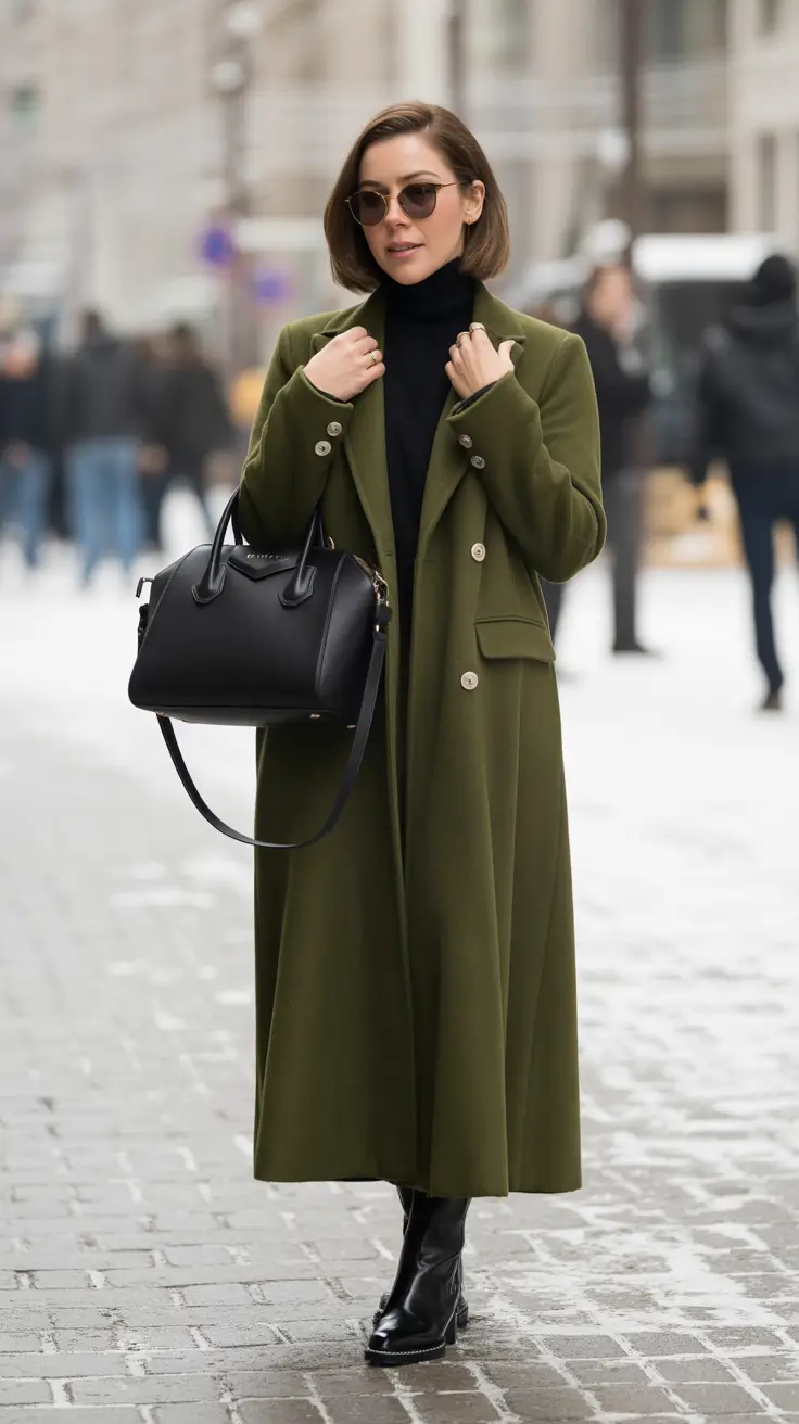 classy winter outfits 2025-2026 Olive Green Authority