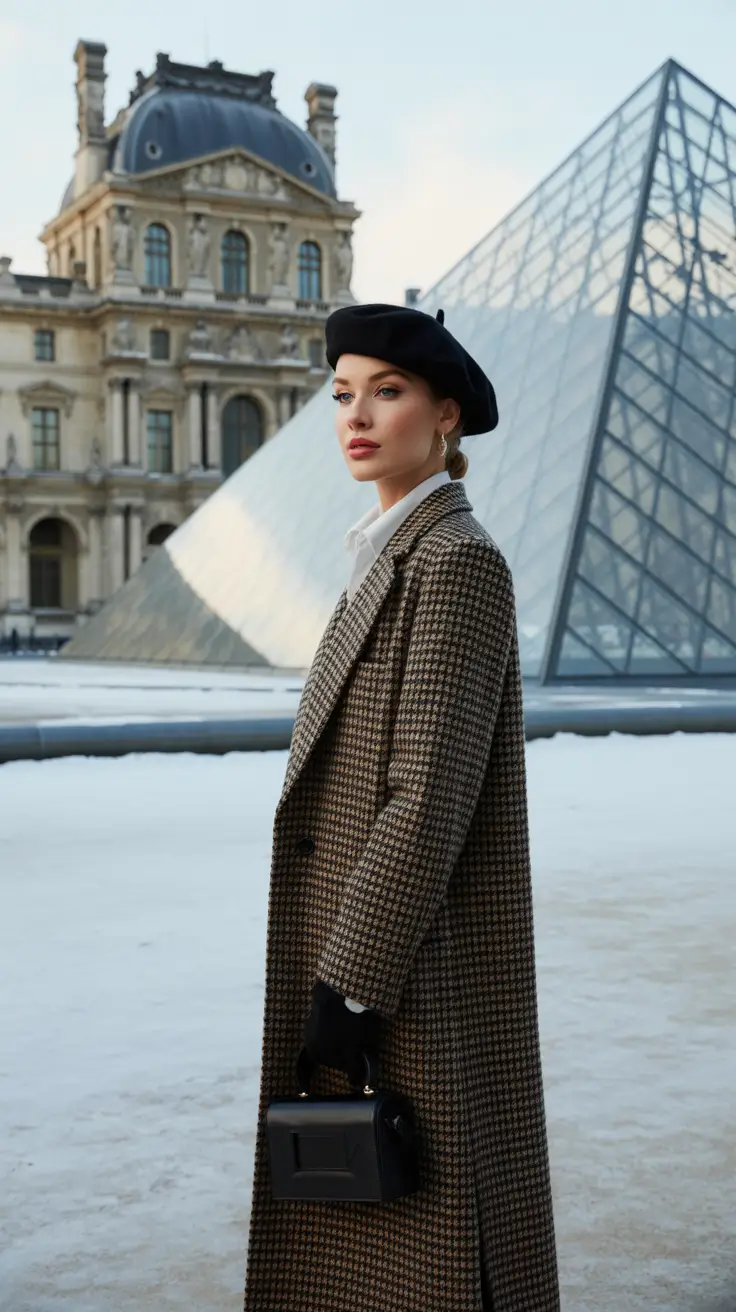 Elegant classy outfit for winter 2025-2026 Parisian Chic with a Modern Twist
