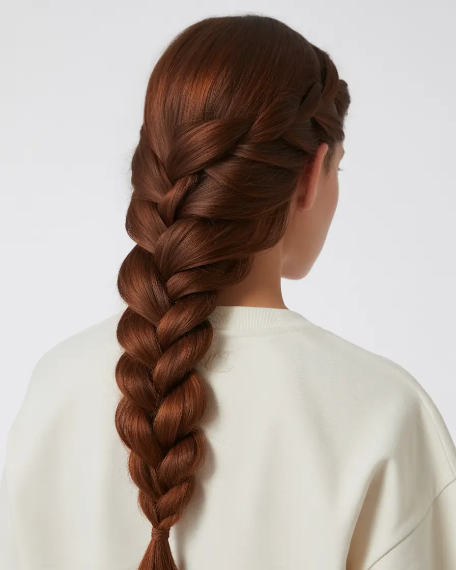 Fall braids hairstyle 2025 Classic French Braid with a Fall Twist